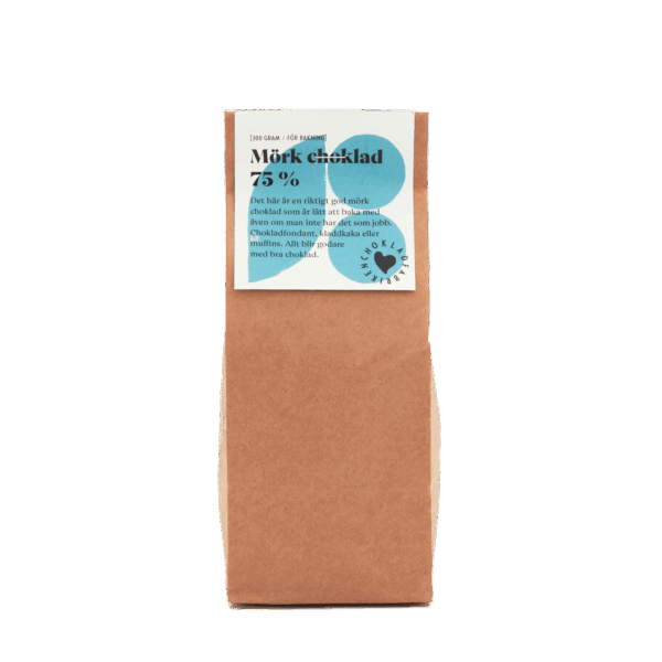 Mörk choklad för bakning 75 %