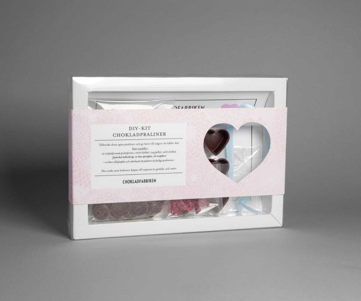 DIY-kit hjärtformade praliner