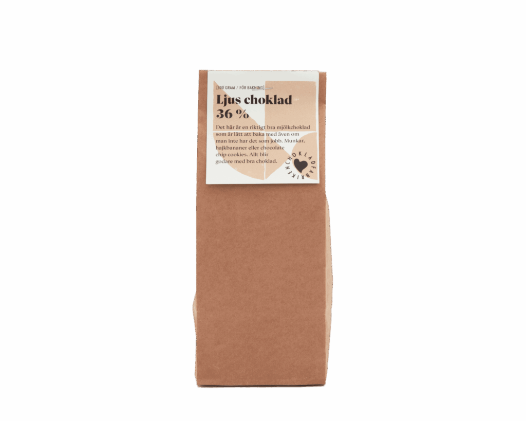 Ljus choklad för bakning 36 %