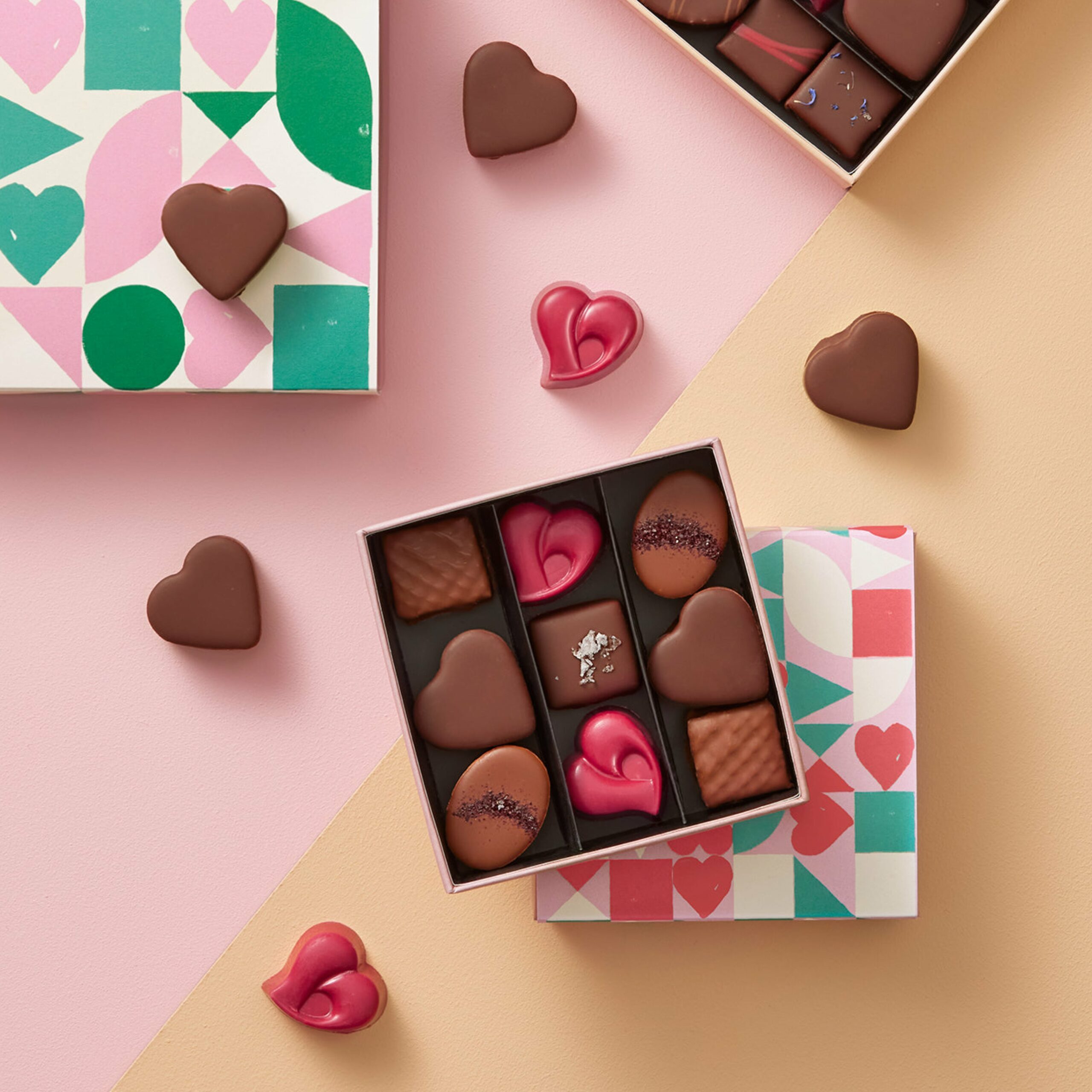 Chokladask Valentin 9 bitar