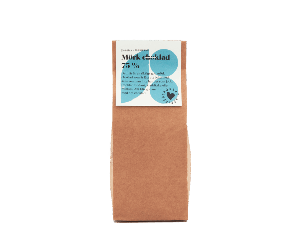 Mörk choklad för bakning 75 %