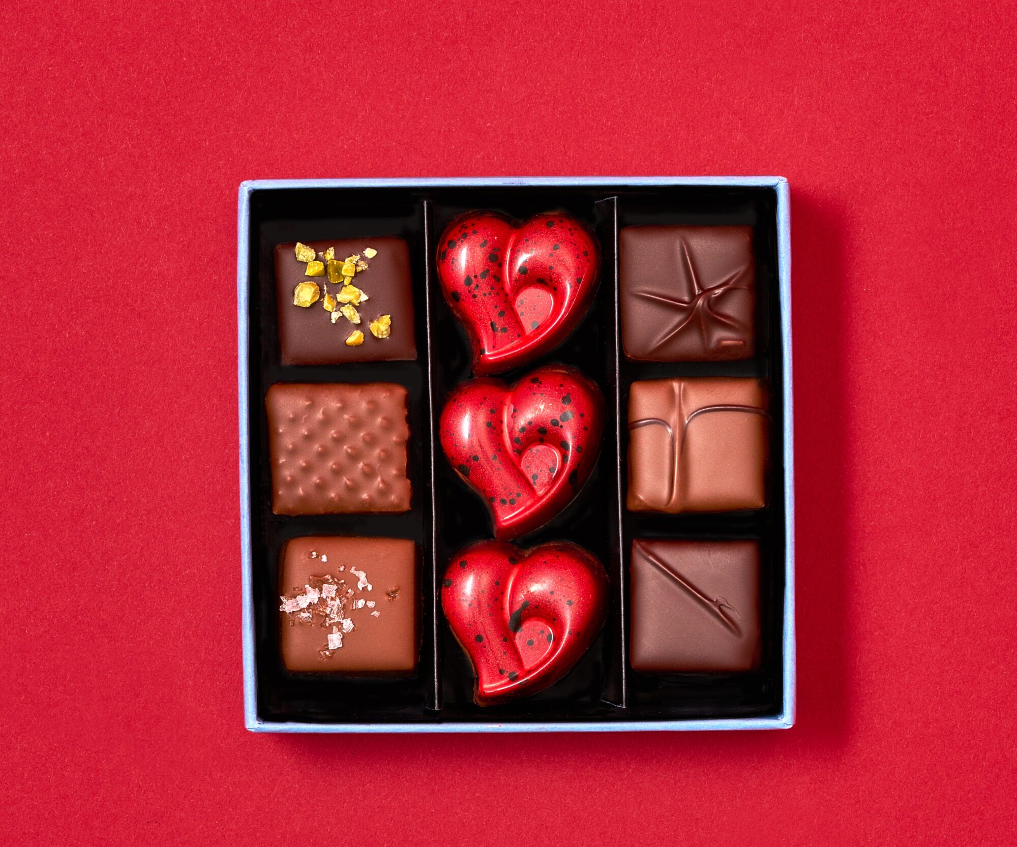 Chokladask Valentine 9 bitar