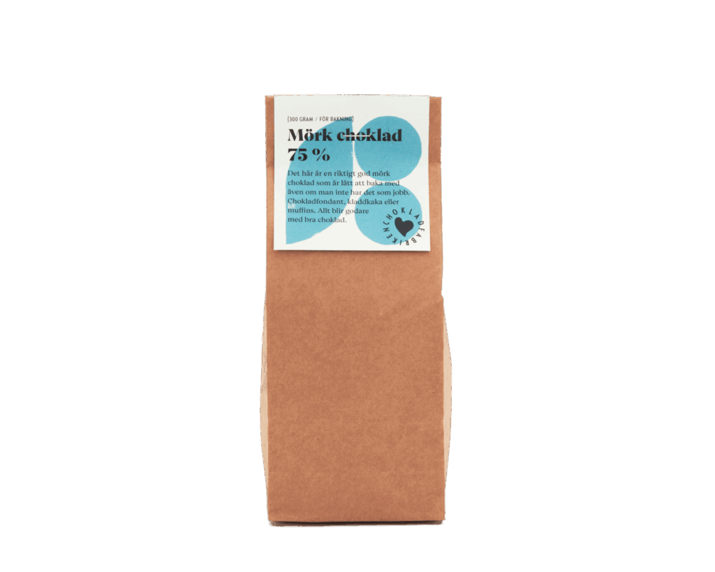 Mörk choklad för bakning 75 %