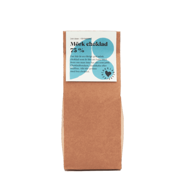 Mörk choklad för bakning 75 %