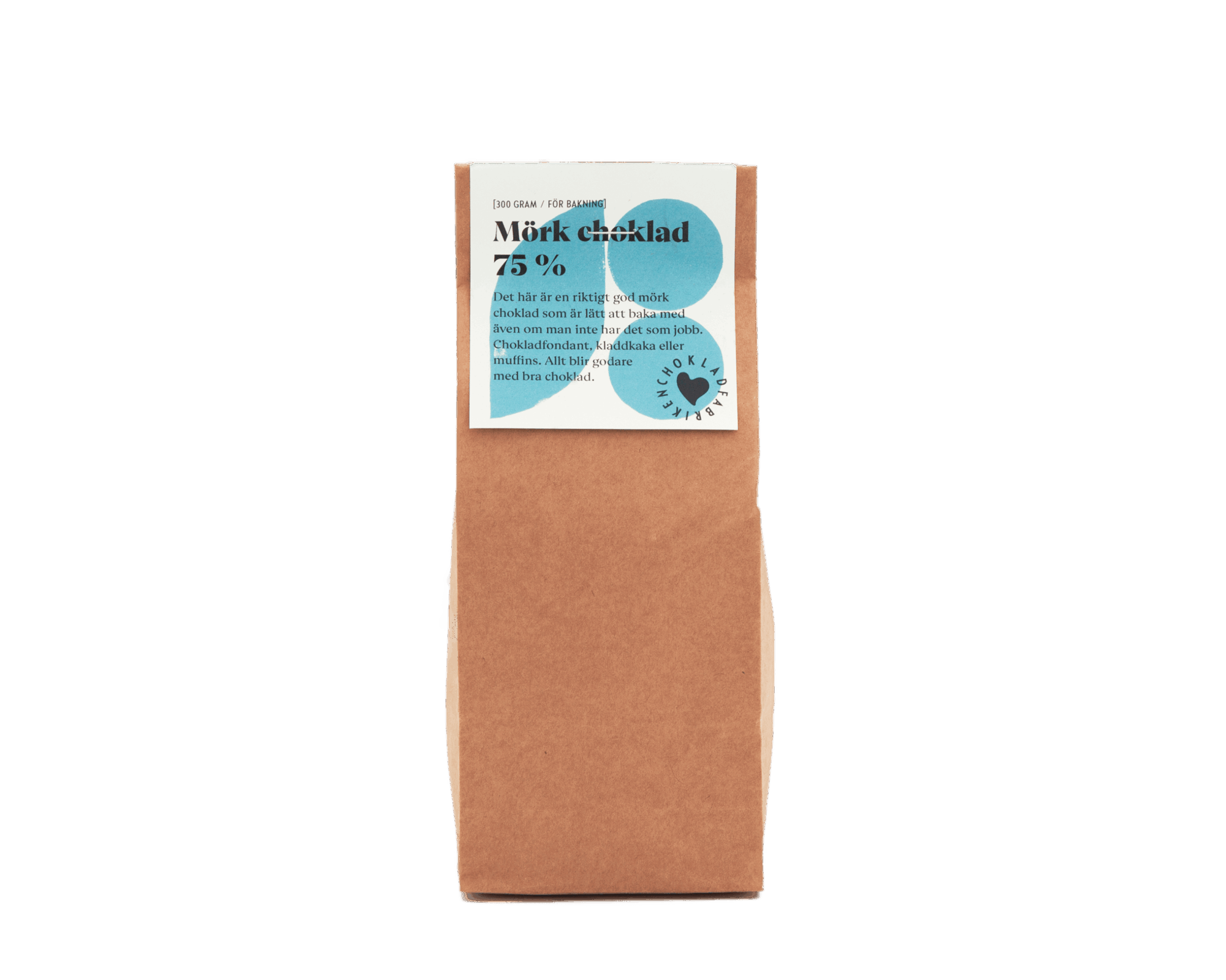 Mörk choklad för bakning 75 %