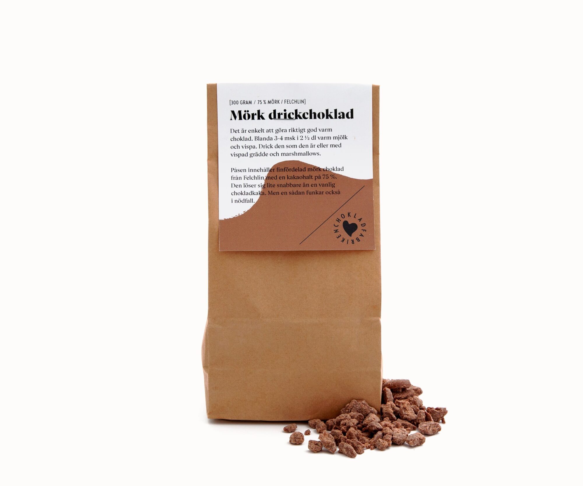 Mörk drickchoklad 300 g